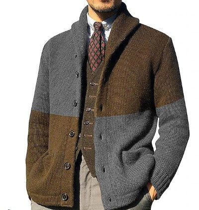 Cardigan rétro vintage pour hommes