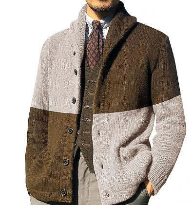 Cardigan rétro vintage pour hommes