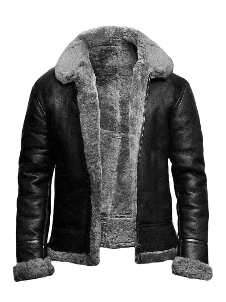 Hugo - Veste en cuir pour homme