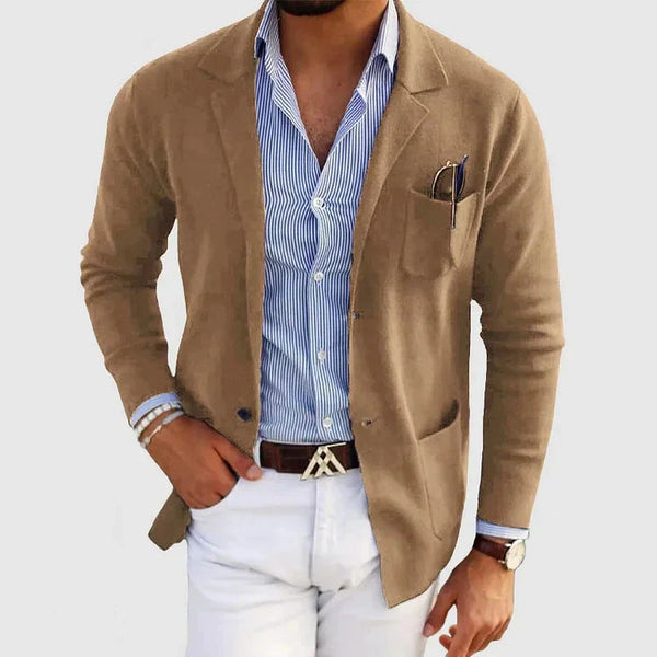 Blazer élégant pour hommes - Style décontracté avec col revers - Fogella - Polyvalent pour toutes les occasions