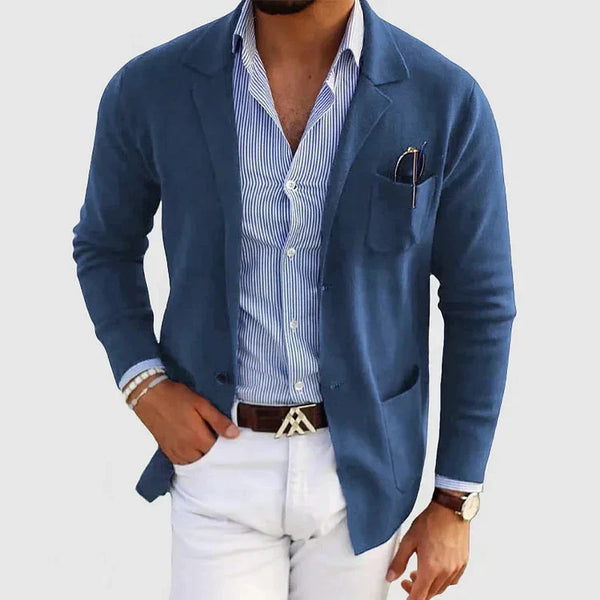 Blazer élégant pour hommes - Style décontracté avec col revers - Fogella - Polyvalent pour toutes les occasions