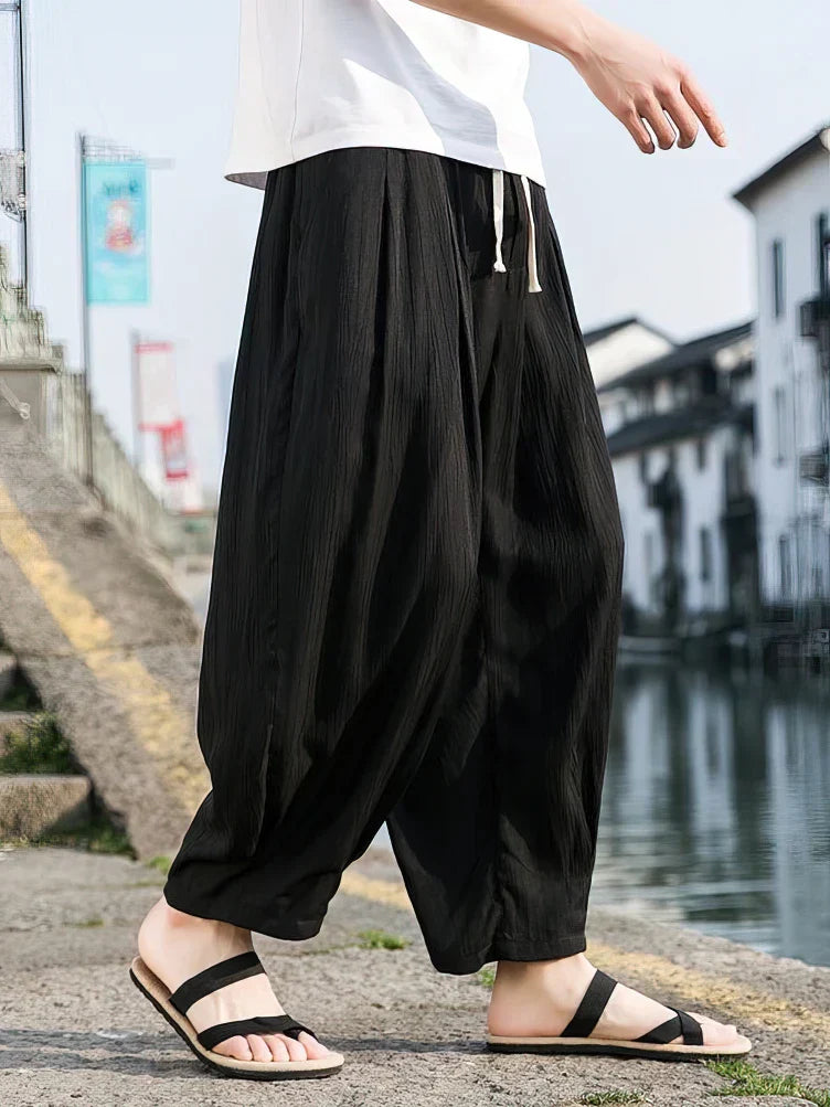 Lucien - Pantalon large en lin