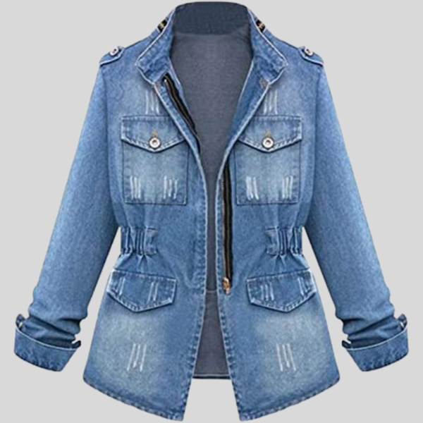 Aurelia - Veste en jean élégante avec de nombreuses poches