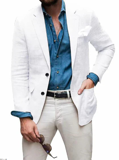 Blazer en lin pour hommes