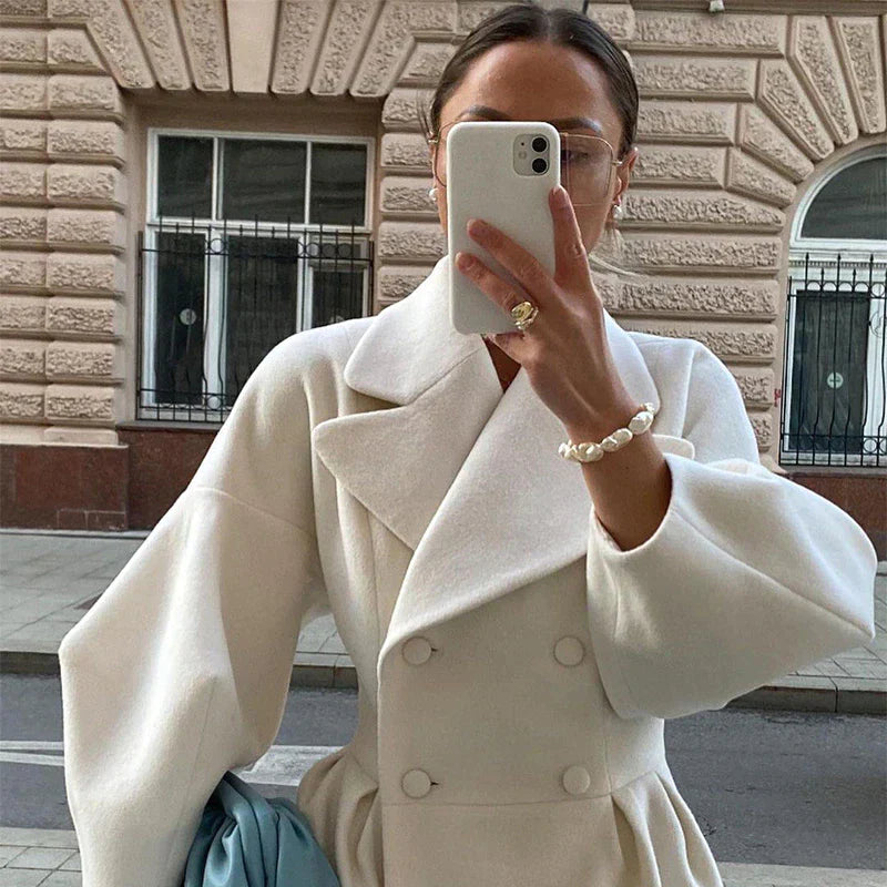 Manteau en laine Zoe - Féminin et élégant - Fogella - Idéal pour le travail