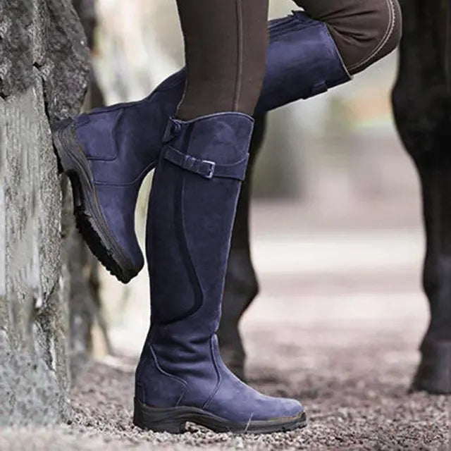 Bottes d'équitation pour femmes, hauteur genou - Élégance équestre - Fogella - Confort supérieur