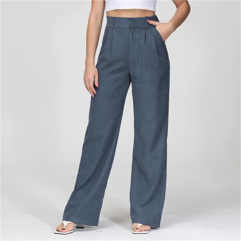 Josie - Pantalon palazzo à taille haute et à jambes larges