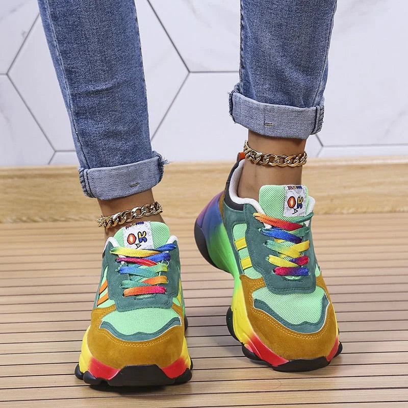 Madelief - Sneakers confort multicolores