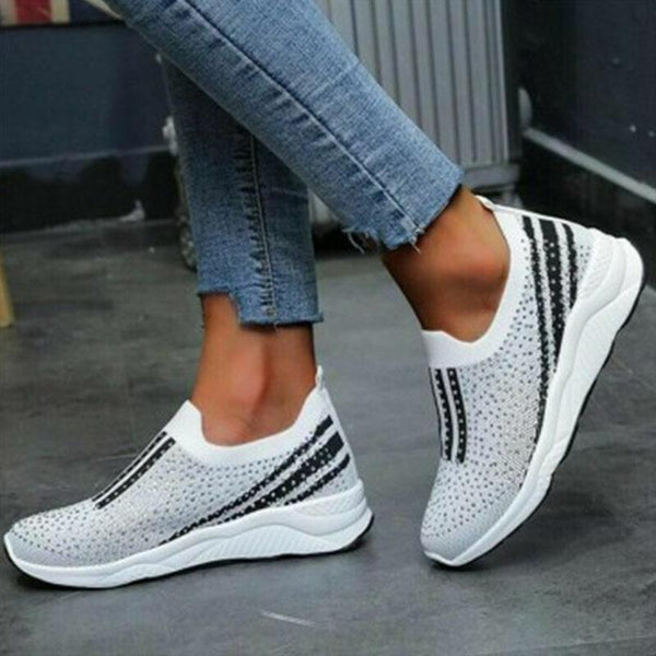 Femmes Slip-On Chaussures en strass