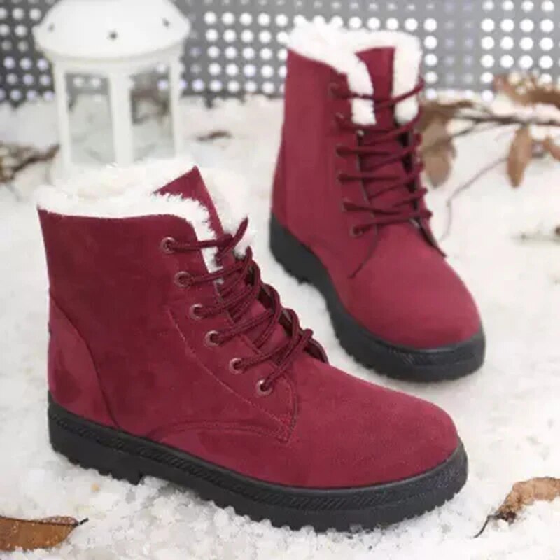 Bottes d'hiver fourrées pour femmes