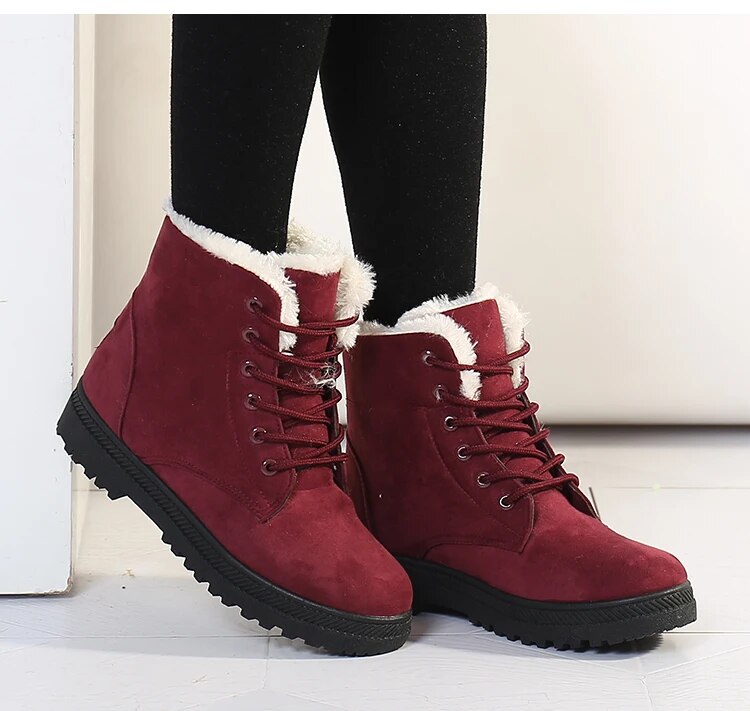 Bottes d'hiver fourrées pour femmes