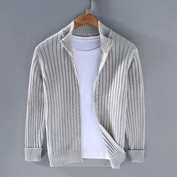 Gabriel - Cardigan à col roulé en tricot pour hommes