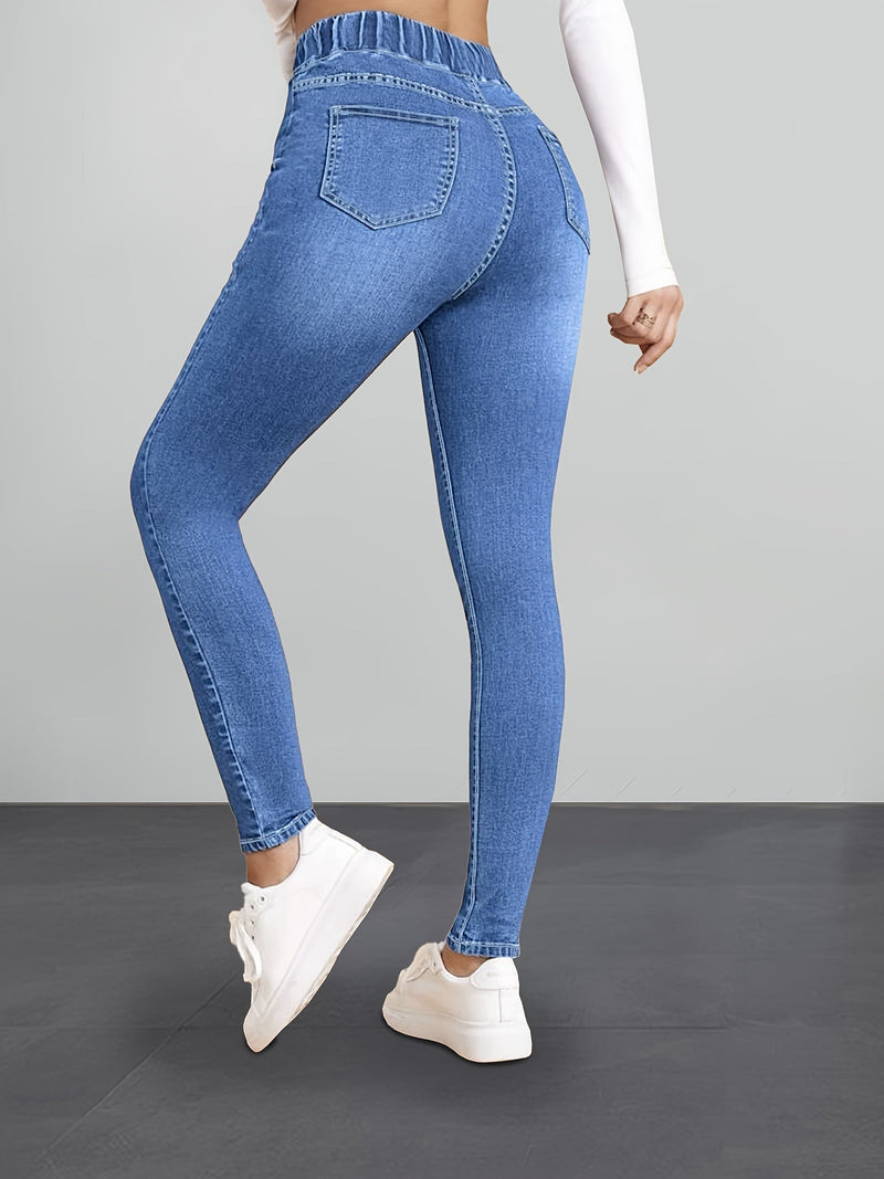 Sophie -  Femme Jean Bleu Délavé Confort Stretch