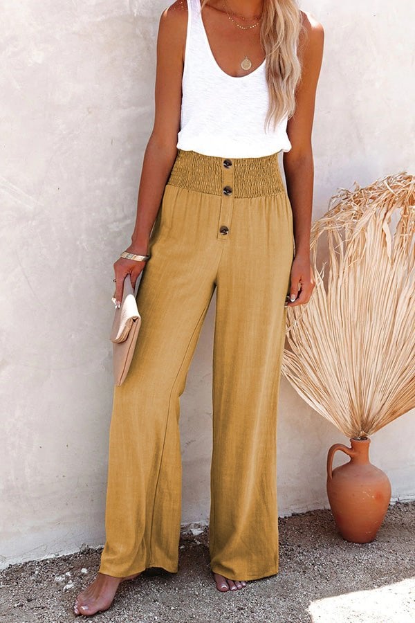 Brianna - Pantalon palazzo décontracté à taille haute