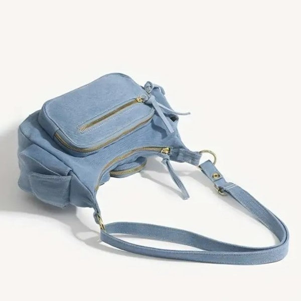 Kenna - Sac bandoulière en denim rétro