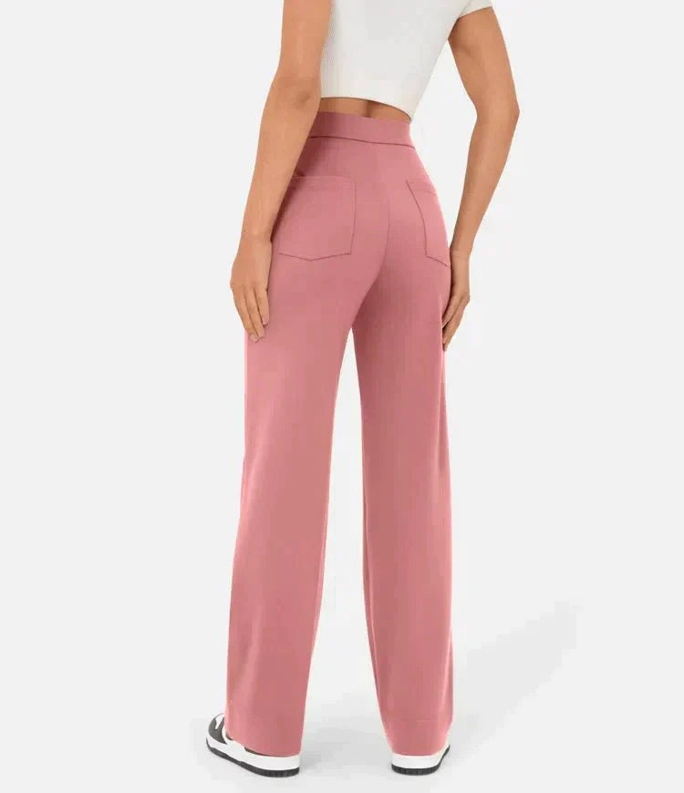 Gisela - Pantalon élastique taille haute