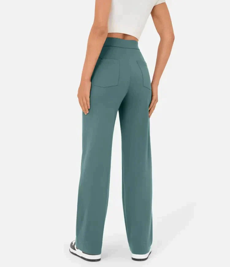 Gisela - Pantalon élastique taille haute