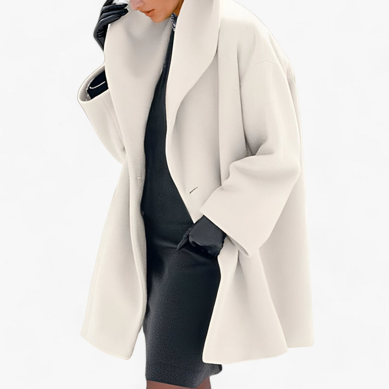 Trench-coat long en laine pour femmes - Chaleur durable et élégance - Fogella - Coupe longue