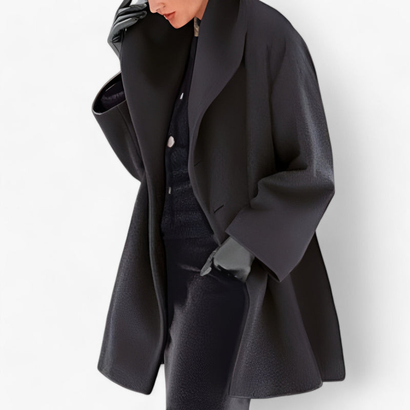 Trench-coat long en laine pour femmes - Chaleur durable et élégance - Fogella - Coupe longue