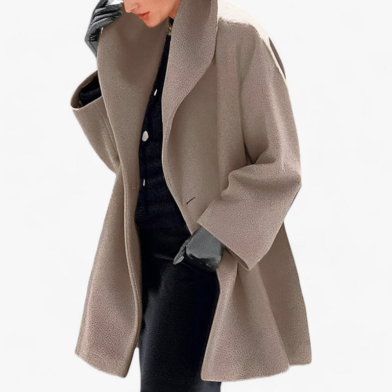 Trench-coat long en laine pour femmes - Chaleur durable et élégance - Fogella - Coupe longue