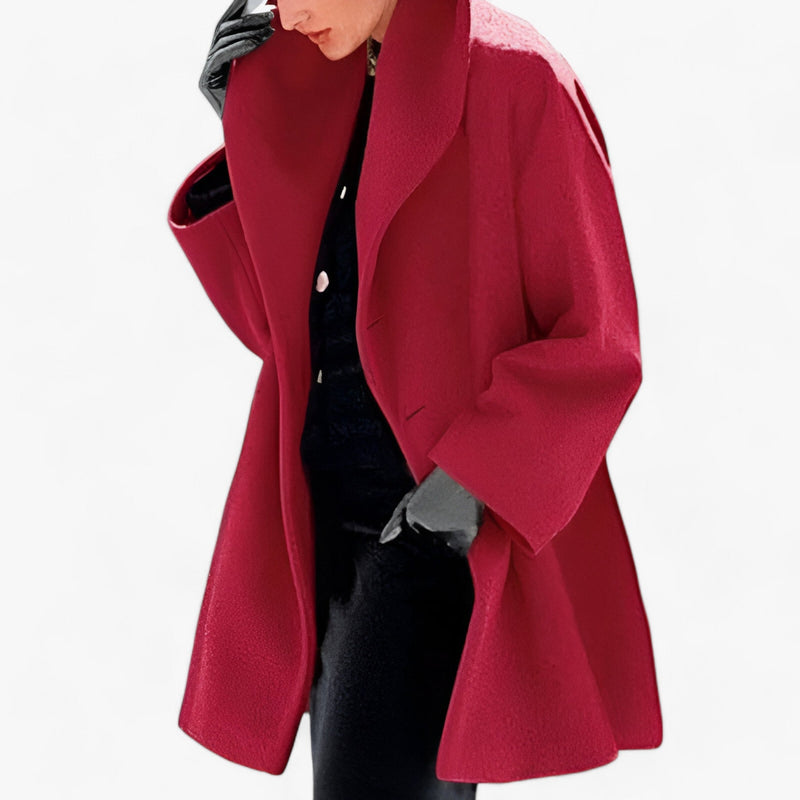 Trench-coat long en laine pour femmes - Chaleur durable et élégance - Fogella - Coupe longue