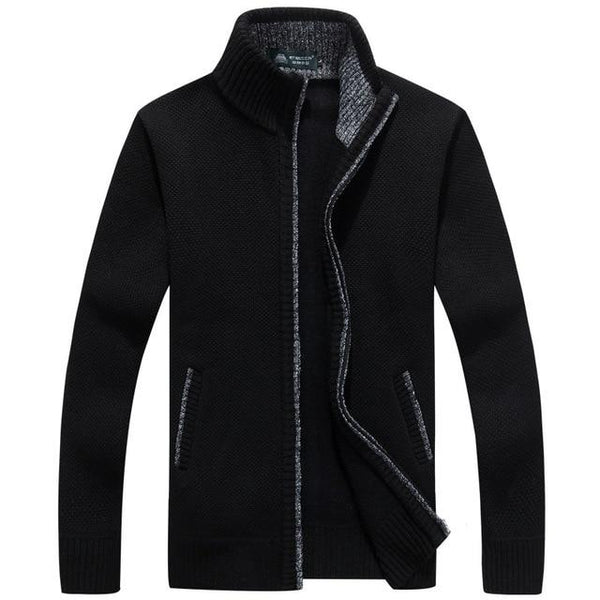 Cardigan en laine polaire épais pour hommes