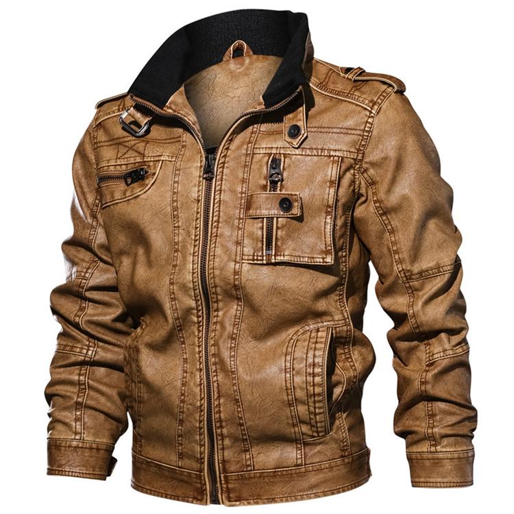 Veste en cuir élégante pour hommes