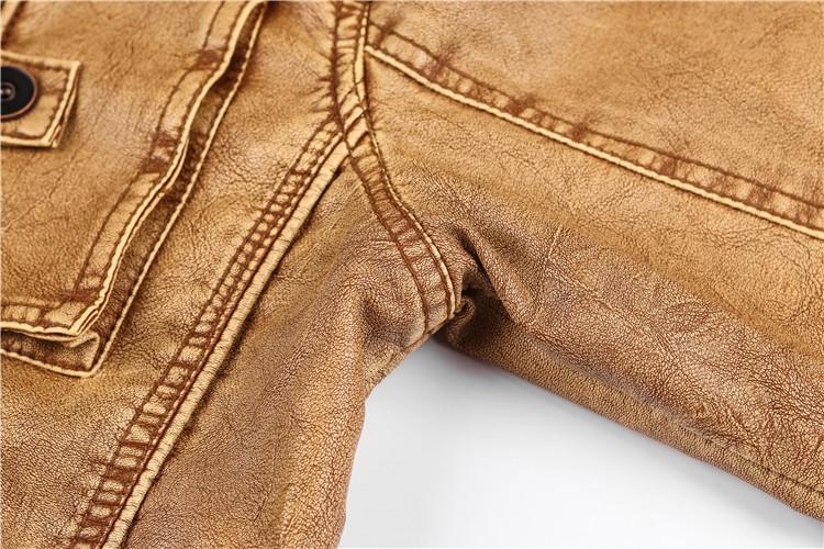 Veste en cuir élégante pour hommes