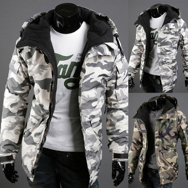 Veste camouflage tendance et chaude pour hommes