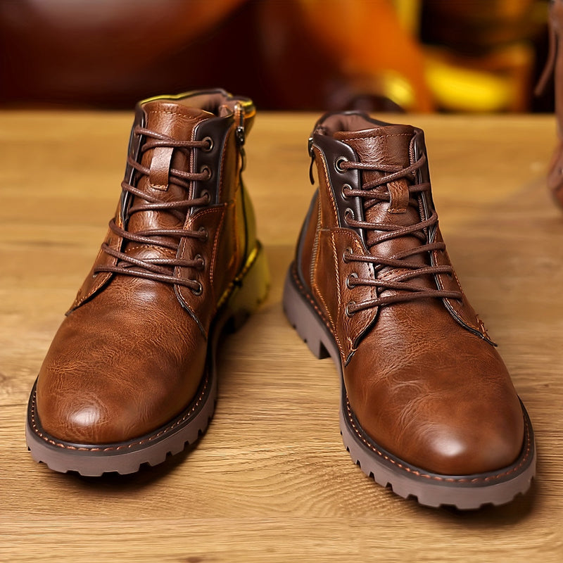 Bottes en cuir - fermeture éclair - Élégantes et pratiques - Confort durable