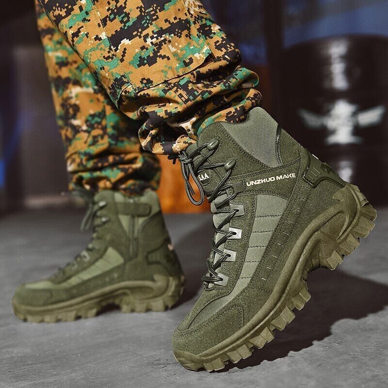 Bottes d'hiver tactiques militaires extrêmes - Résistance et protection