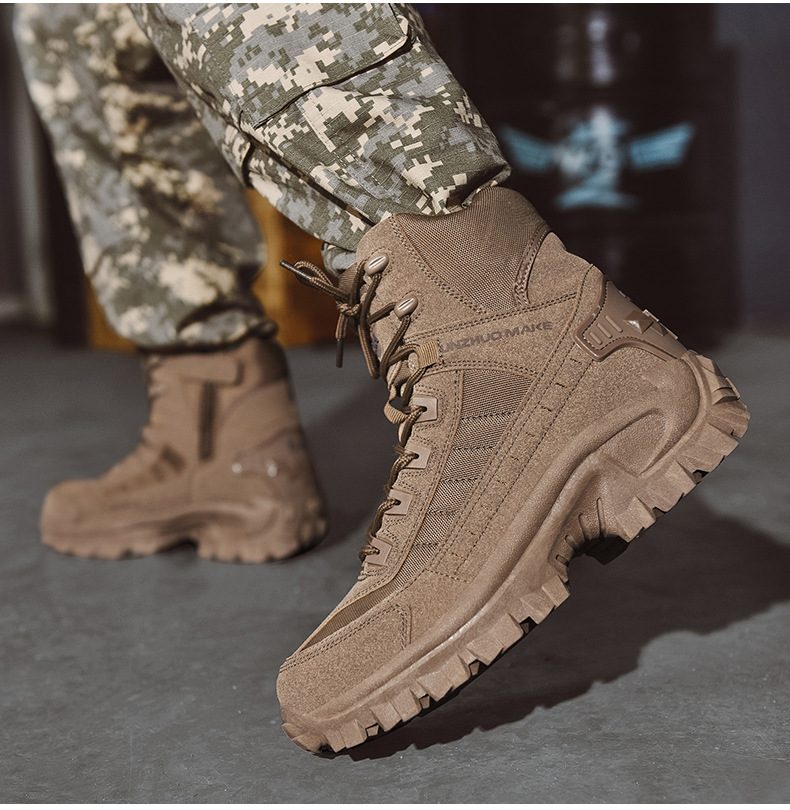 Bottes d'hiver tactiques militaires extrêmes - Résistance et protection