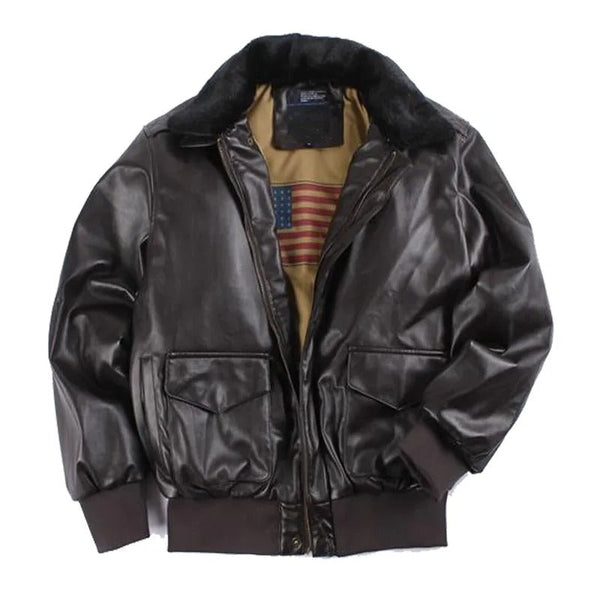 Blouson moto en cuir vintage pour l'hiver - Style intemporel - Fogella - Chaleur et protection