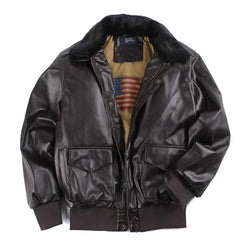 Blouson moto en cuir vintage pour l'hiver - Chaleur et protection