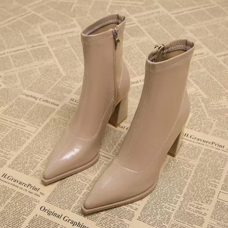 Bottines en cuir