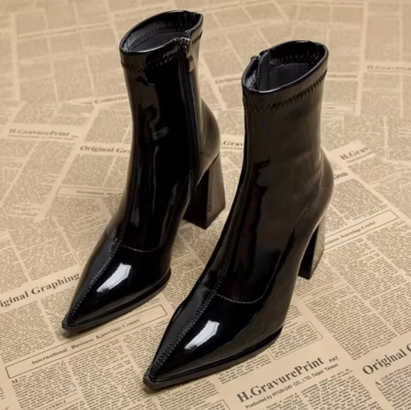 Bottines en cuir