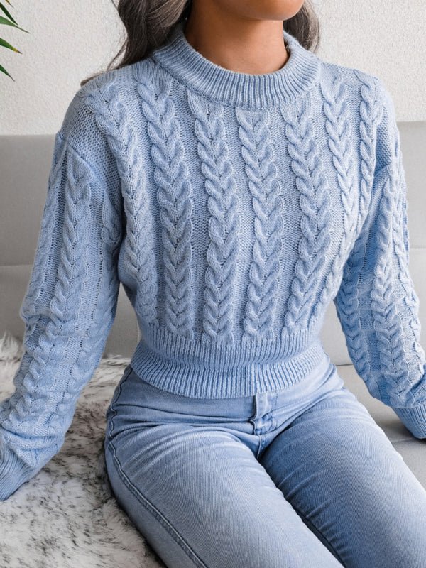 Un pull court élégant pour votre garde-robe d'automne